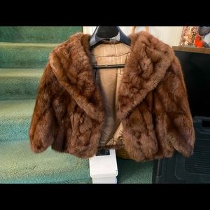 Authentic Vintage Mink cape